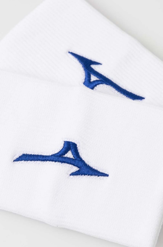 Mizuno opaski na nadgarstek 2-pack 32GY1S55 biały SS23