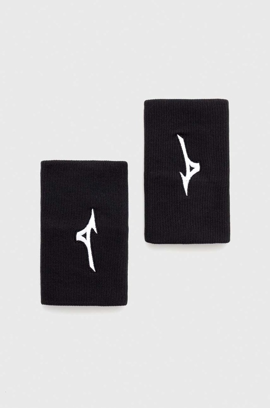 Mizuno opaski na nadgarstek 2-pack czarny 32GY1S55
