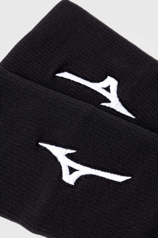 Mizuno opaski na nadgarstek 2-pack 32GY1S55 czarny SS23