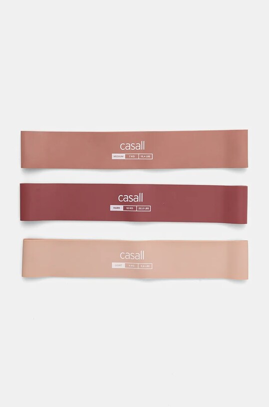 Λάστιχα άσκησης Casall 3-pack ροζ 54315
