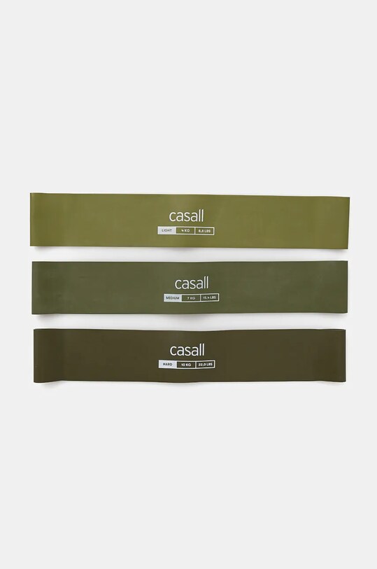 Стрічки опору для вправ Casall 3-pack зелений 54315