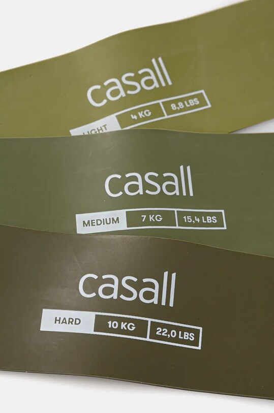 Стрічки опору для вправ Casall 3-pack 54315 зелений AW24