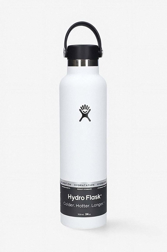 Hydro Flask thermal bottle 24 OZ Standard Flex Cap white S24SX110