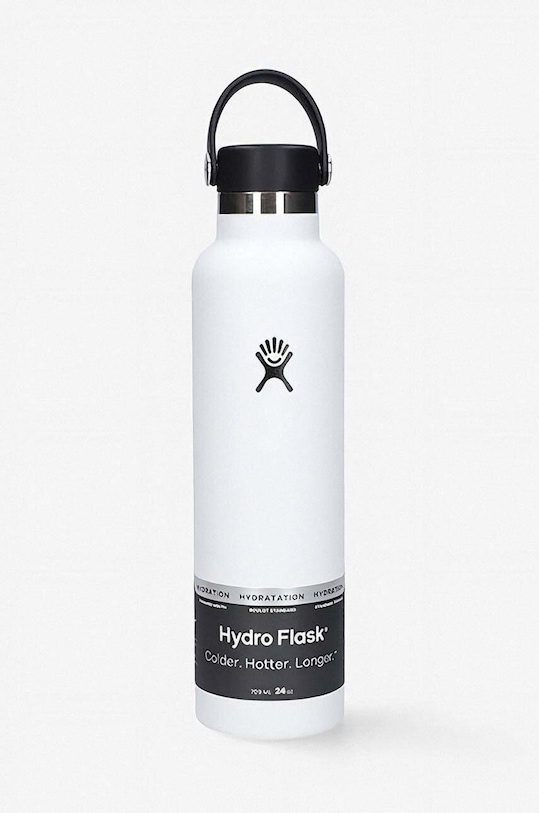 Hydro Flask thermal bottle 24 OZ Standard Flex Cap white S24SX110