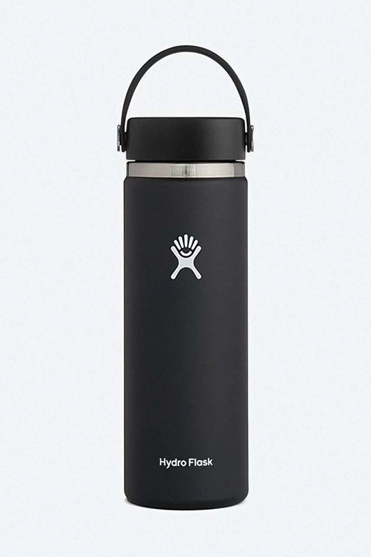 Термічна пляшка Hydro Flask 20 Oz Wide Flex Cap чорний W20BTS001