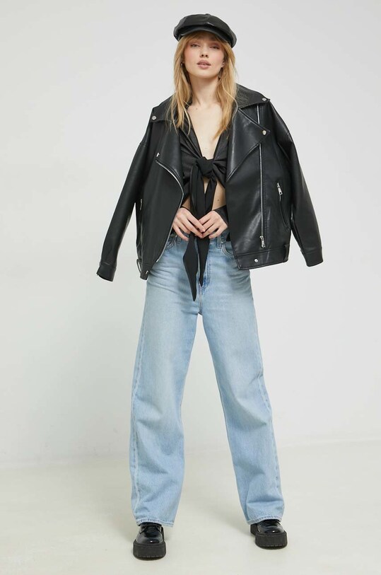 HUGO bluzka 50484173 czarny SS23