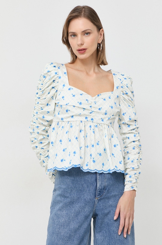 Notes du Nord bluzka Francesca wzorzyste niebieski 12944
