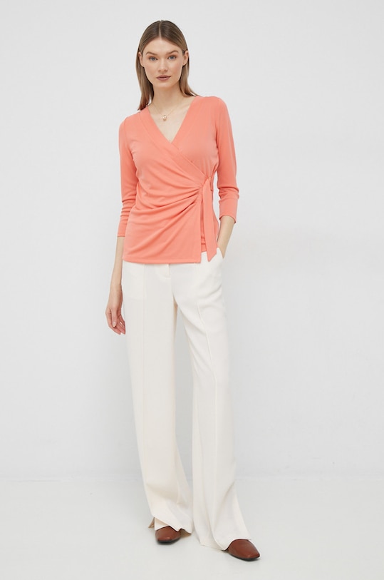 Halenka Lauren Ralph Lauren 200889081 oranžová SS25