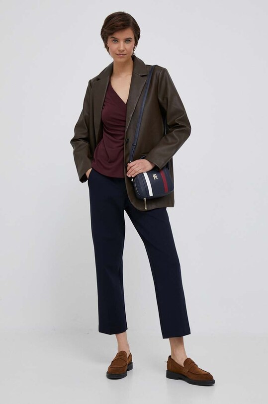 Блузка Lauren Ralph Lauren 200889081 фиолетовой SS25