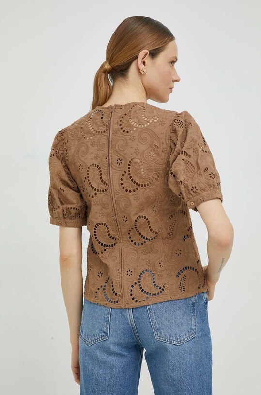 Oblečenie Bavlnená blúzka Herskind 4661831 hnedá