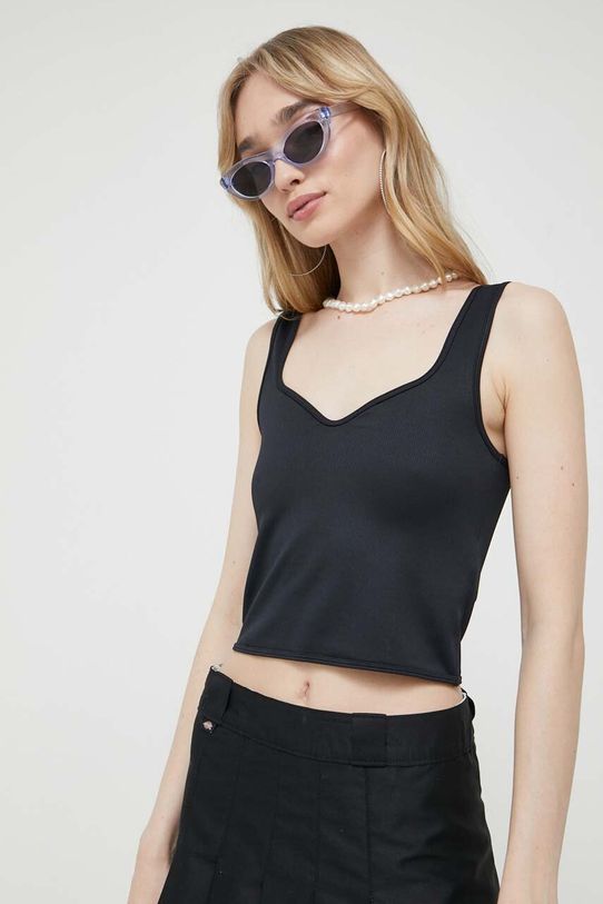 Abercrombie & Fitch top z elastanem czarny KI139.3173.900