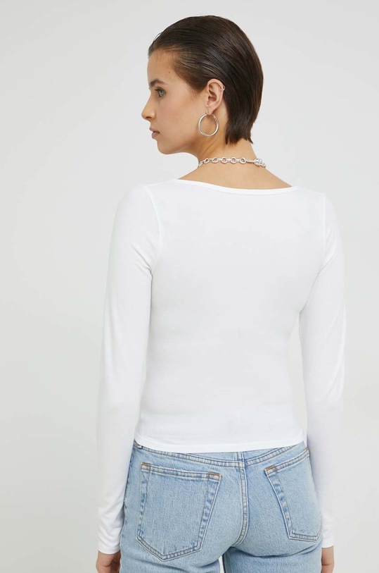 Odzież Hollister Co. longsleeve KI339.3192.100 biały