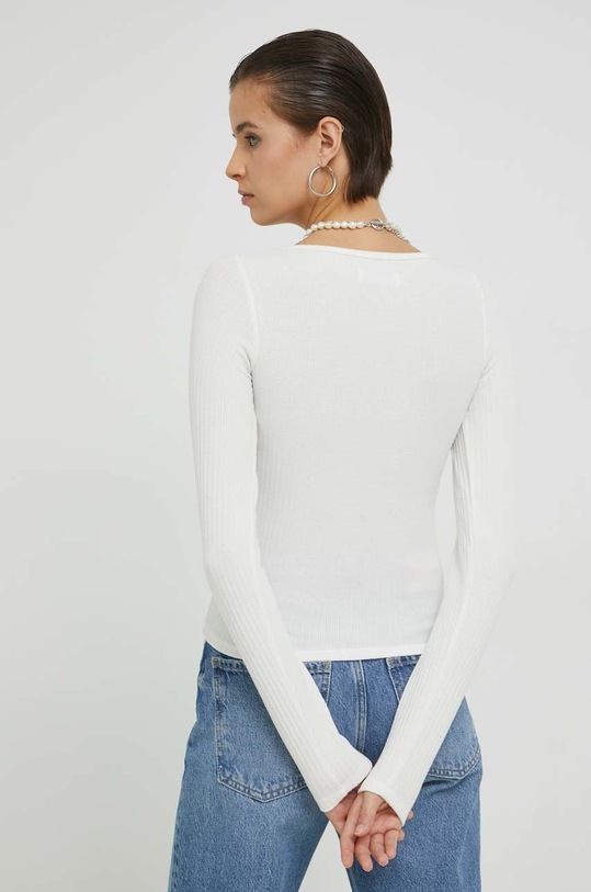 Oblečení Tričko s dlouhým rukávem Hollister Co. KI339.3281.101 bílá