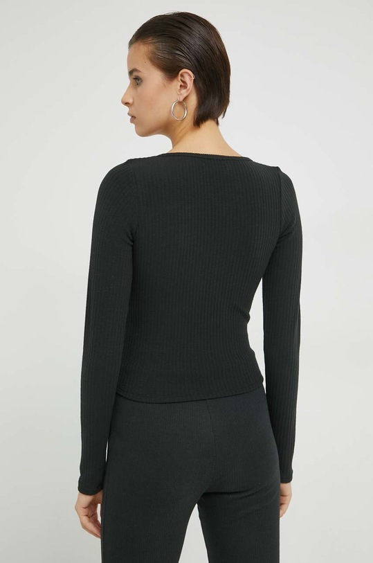 Oblečení Tričko s dlouhým rukávem Hollister Co. KI339.3281.900 černá