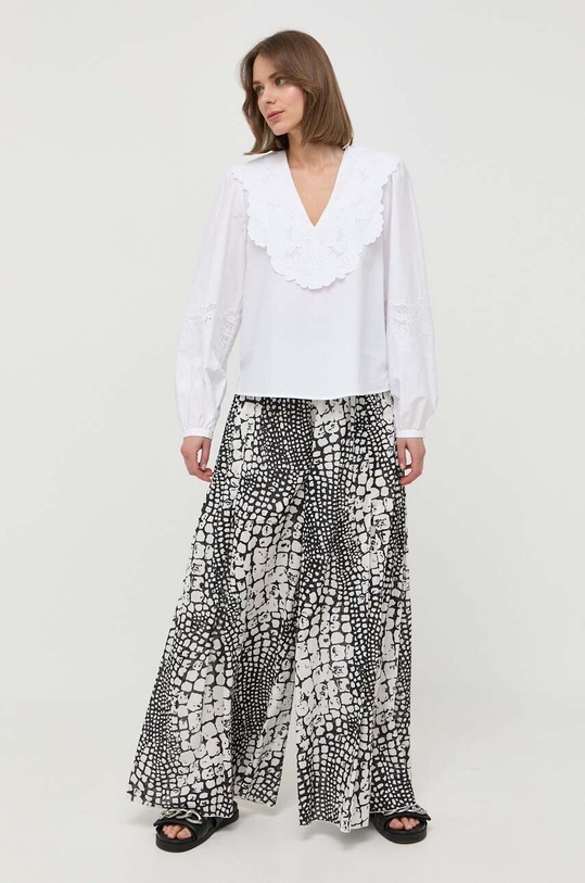 Twinset bluza din bumbac 231TT2302 alb SS23