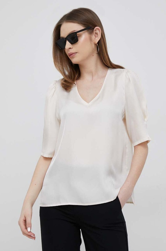 Dkny bluzka casual beżowy P31ATQ34