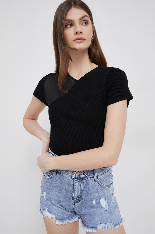 Dkny sweter P3ASAG28 czarny SS23