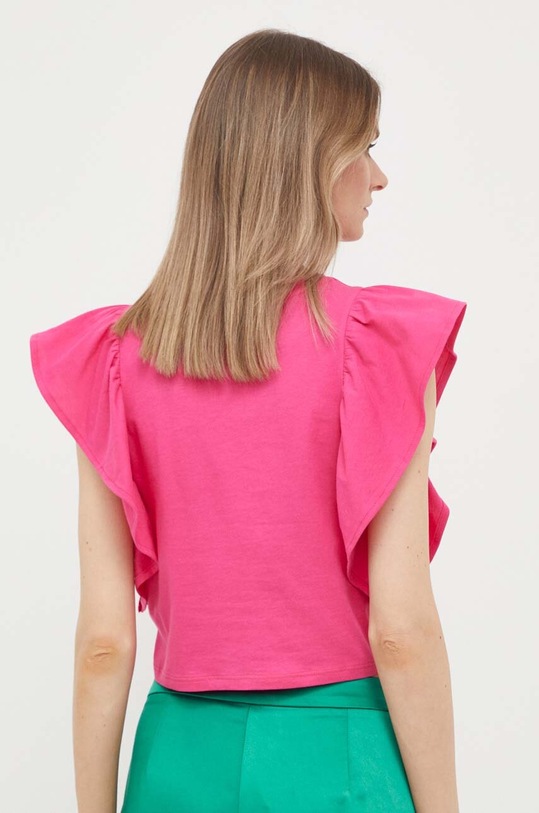 Одежда Хлопковая футболка United Colors of Benetton 3096DH00M.02A розовый