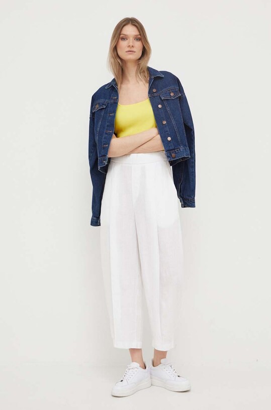 Μπλουζάκι United Colors of Benetton 33WHD103Z.35R κίτρινο SS23