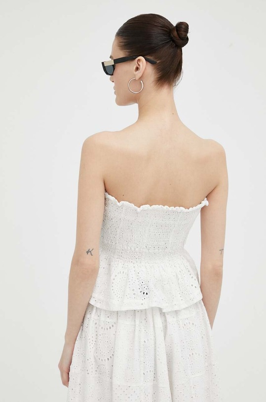 Îmbrăcăminte Herskind top din bumbac 4744929 alb