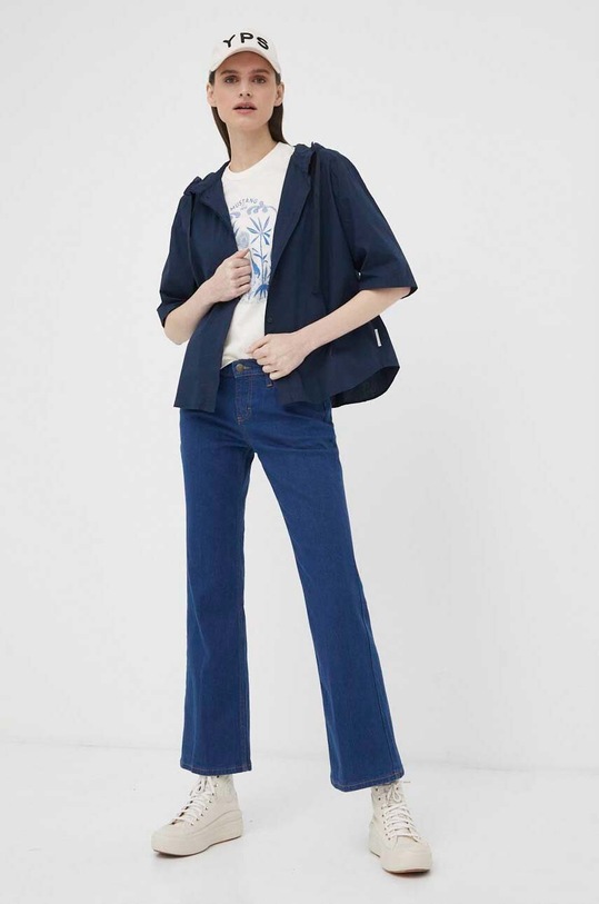 Marc O'Polo koszula bawełniana DENIM 343110541087 granatowy SS23