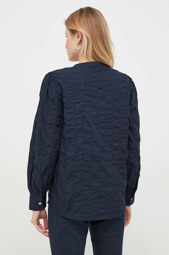 Odzież Tommy Hilfiger koszula bawełniana WW0WW38007.PPYX granatowy