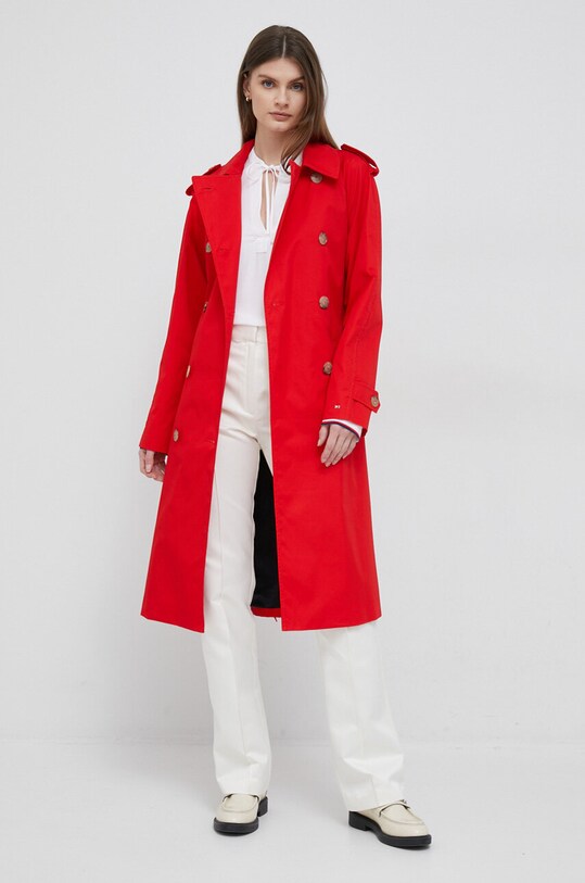 Μπλουζάκι Tommy Hilfiger WW0WW37994.PPYX λευκό SS23