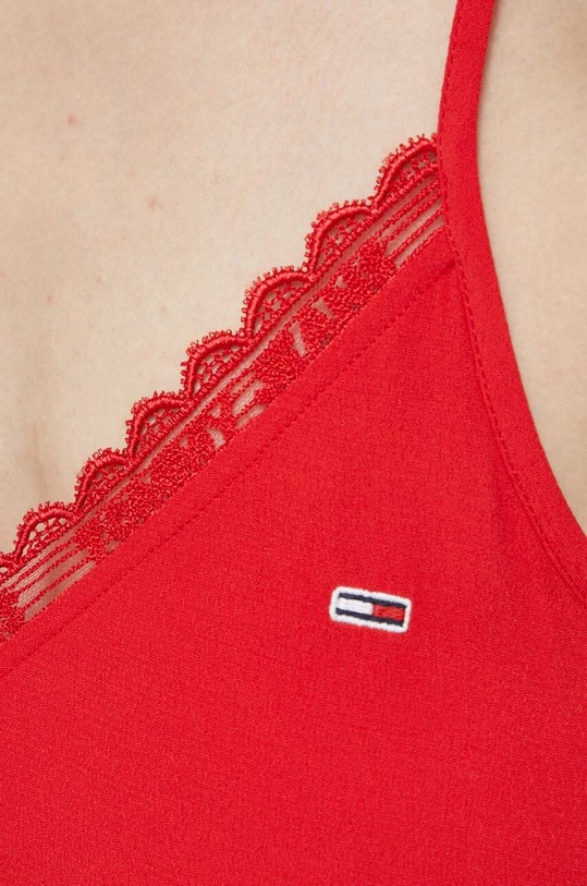 Tommy Jeans top DW0DW15198.PPYX czerwony