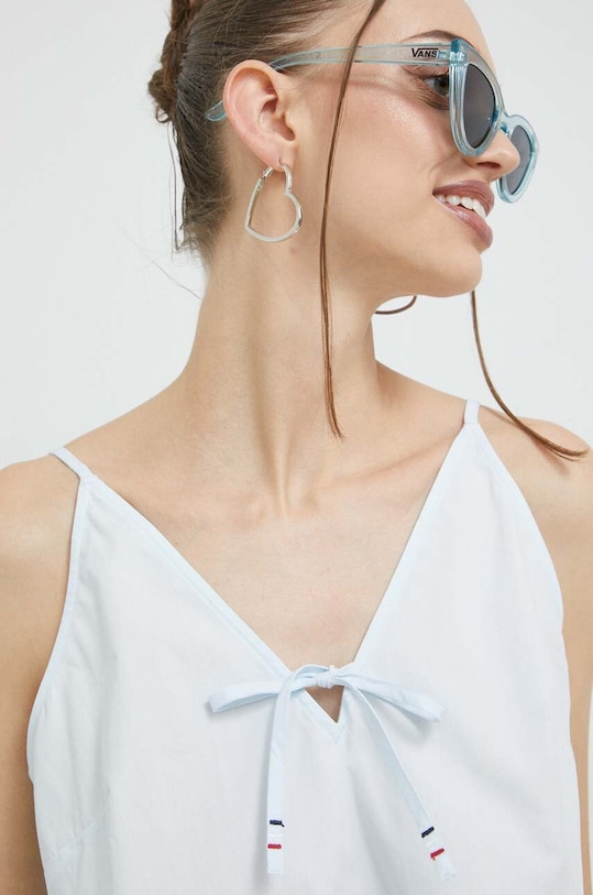 Tommy Jeans bluza din bumbac albastru DW0DW15200.PPYX