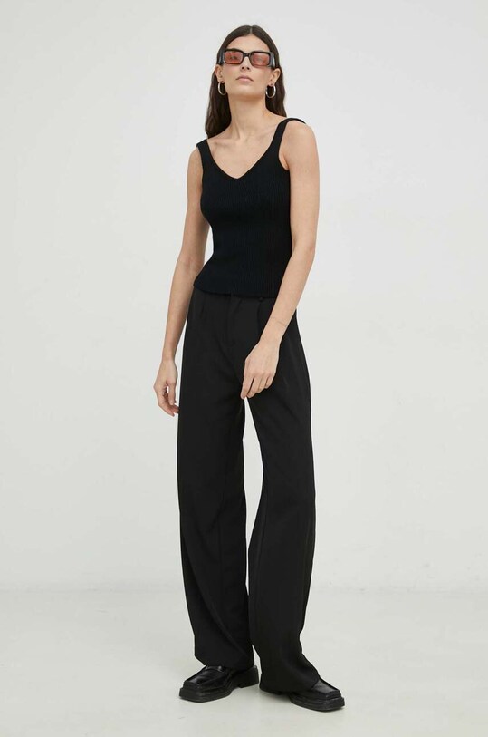 MMC STUDIO top STRIPE.BASIC czarny SS23