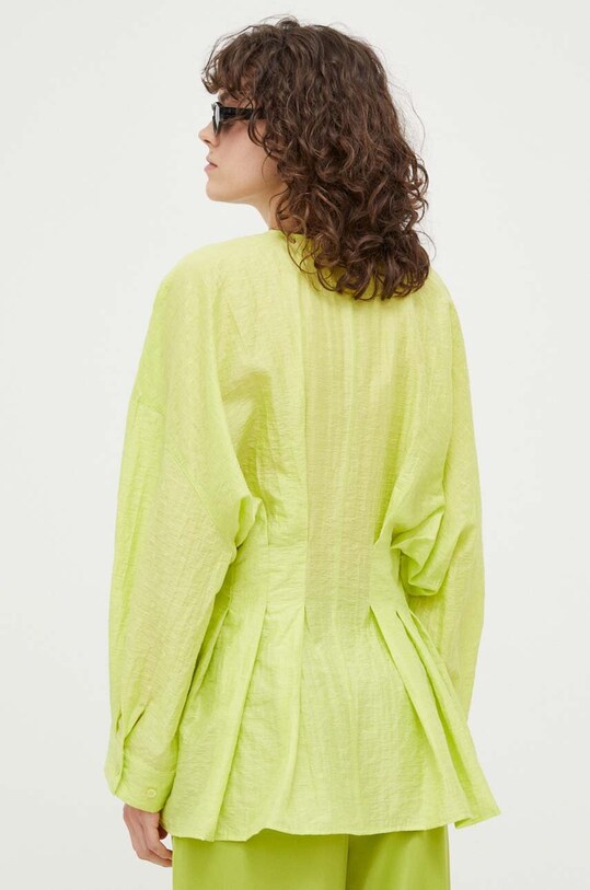 Odzież Samsoe Samsoe koszula F23100157 zielony