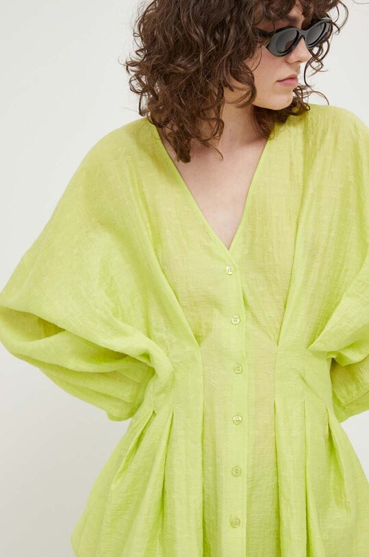 Samsoe Samsoe koszula zielony F23100157