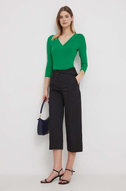 Lauren Ralph Lauren bluzka 200831571 zielony SS24