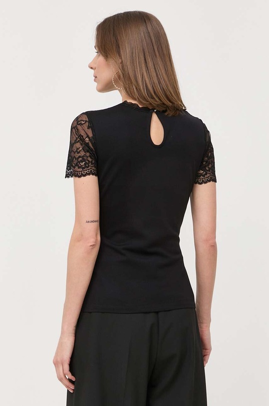 Ρούχα Μπλουζάκι Morgan DCHAIN.NOIR μαύρο