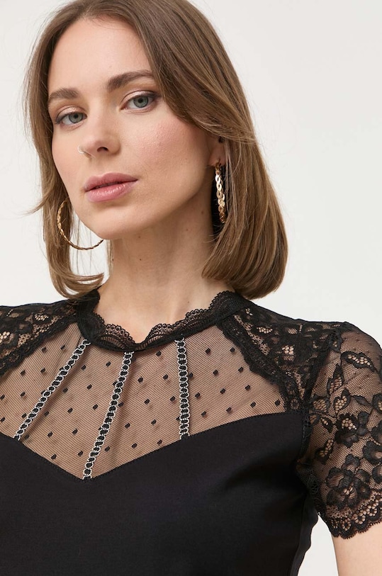 Μπλουζάκι Morgan μαύρο DCHAIN.NOIR