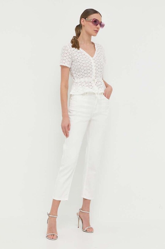 Majica Morgan DATE.OFF.WHITE bela SS23