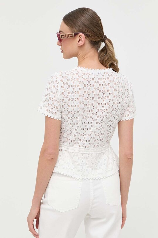 Oblačila Majica Morgan DATE.OFF.WHITE bela