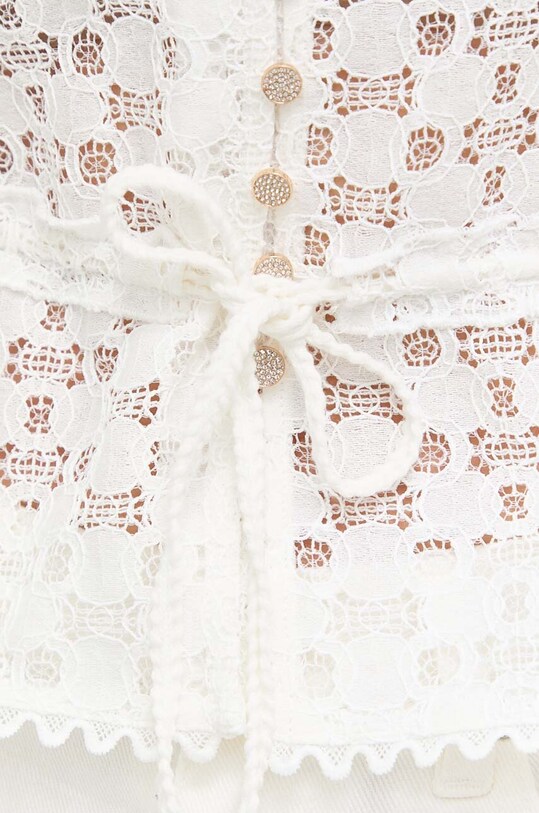 Majica Morgan DATE.OFF.WHITE bela