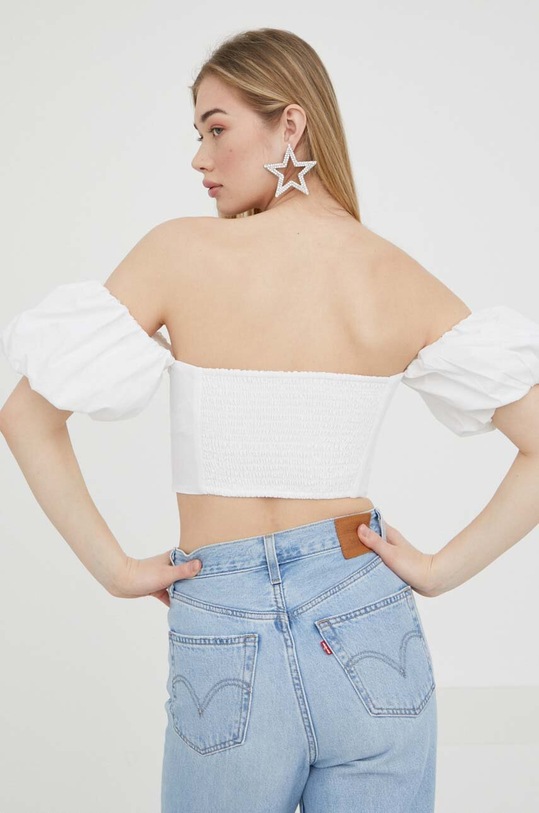 Îmbrăcăminte Abercrombie & Fitch top KI140.3299.100 alb