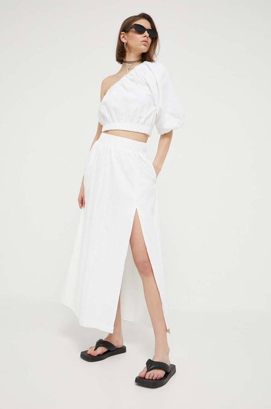 Abercrombie & Fitch bluza din in KI140.3369.100 alb SS23