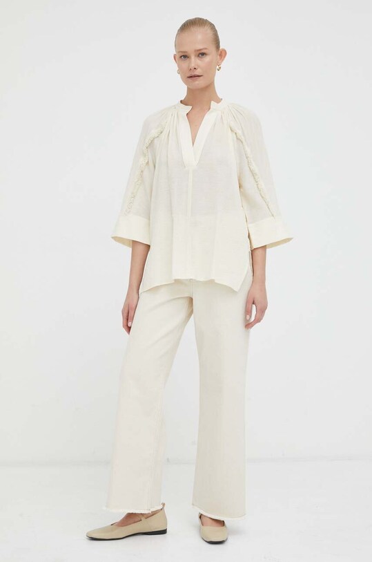 Μπλουζάκι Day Birger et Mikkelsen DAY65242556 μπεζ SS23