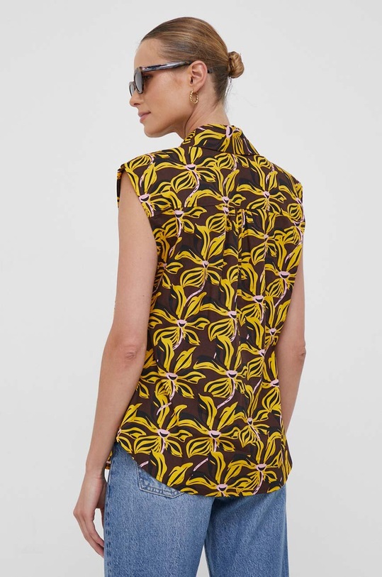 Oblečenie Bavlnená blúzka United Colors of Benetton 5P60DQ06Q.89U žltá