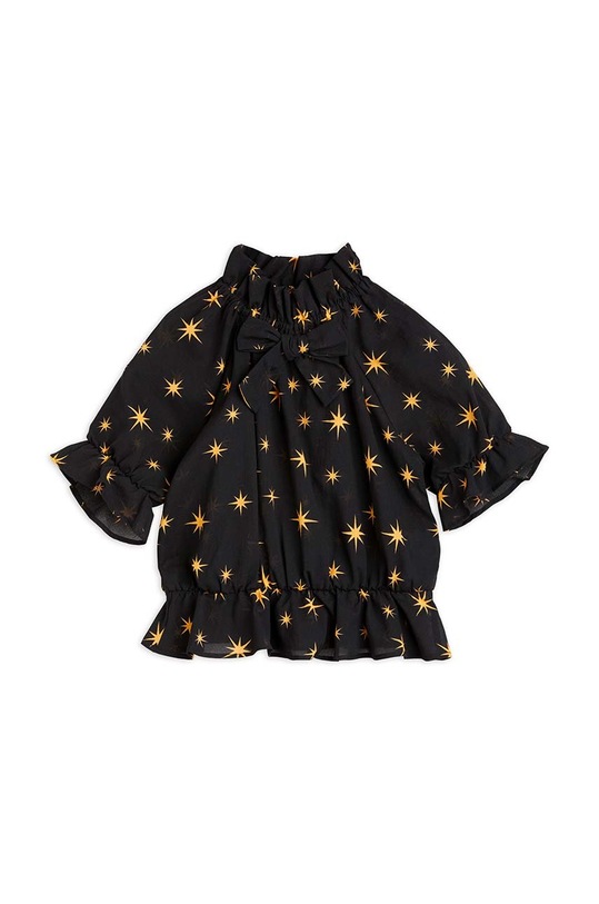 Mini Rodini bluza de bumbac pentru copii cu modele negru 2312013399