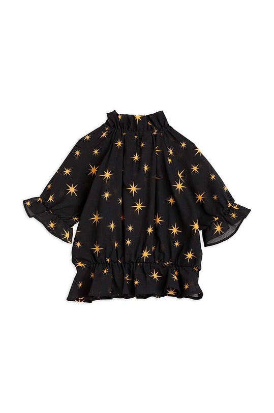 Mini Rodini bluza de bumbac pentru copii 2312013399 negru SS23