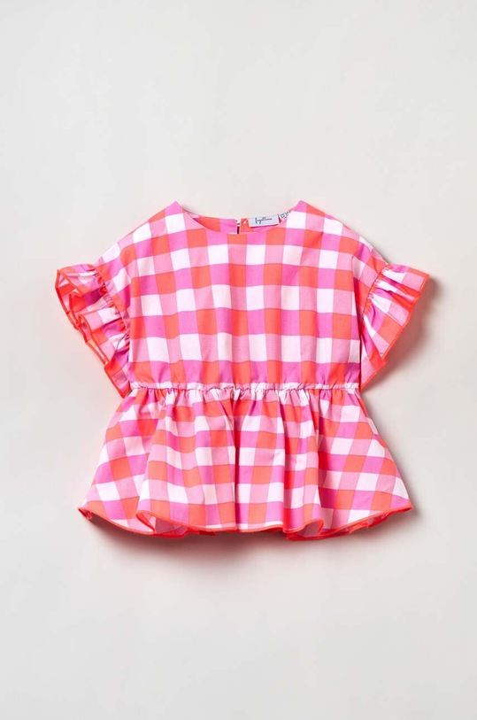 OVS bluza din bumbac pentru bebelusi carouri multicolor 1744972.Girl.9.36months