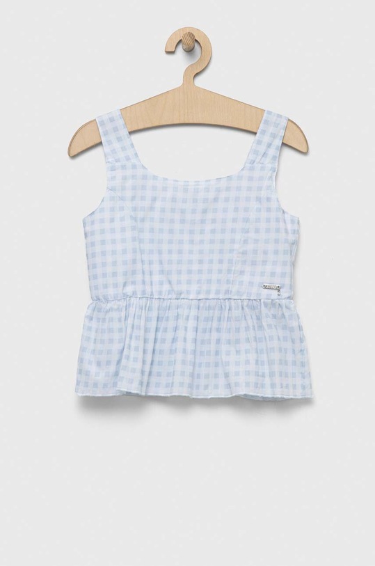 Guess bluzka bawełniana dziecięca J3GH07.WFBB0.PPYX niebieski SS23