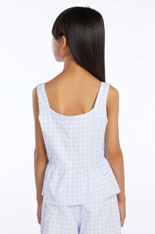 Дитяча бавовняна блузка Guess J3GH07.WFBB0.PPYX блакитний