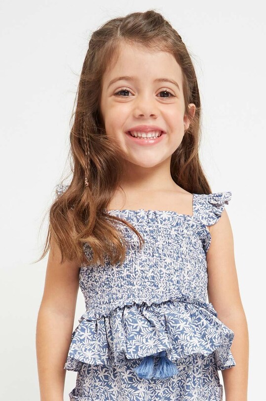Otroška bombažna bluza Mayoral Casual mornarsko modra 3141.6F.MINI