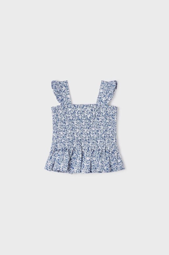 Dječja pamučna bluza Mayoral 3141.6F.MINI mornarsko plava