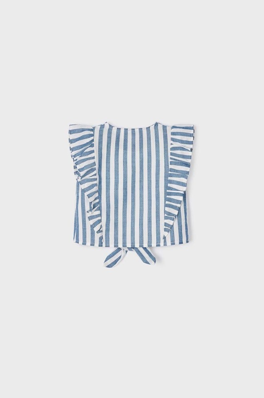 Момиче Детска памучна блуза Mayoral 3143.6F.MINI тъмносин